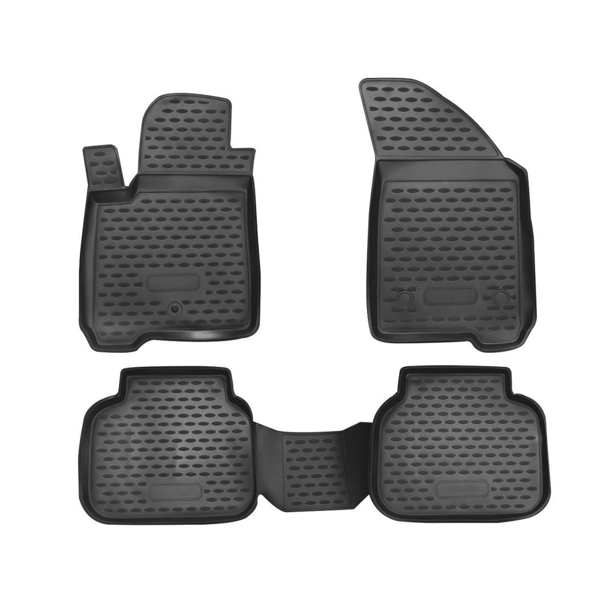 Dodge Journey Floor Mats - Omac - Rubber TPE - Black - 2009-2011